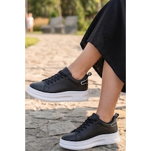 In Step Mcqueen Unısex Siyah Günlük Spor Ayakkabı - Yüksek Tabanlı Comfort Sneaker In Step Mcqueen Unısex Siyah Günlük Spor Ayakkabı - Yüksek Tabanlı Comfort Sneaker