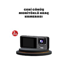 3 Kameralı Araç Dvr 1080p Ön + Hd Arka + İç Kamera Döngü Kayıt 2 Ekran