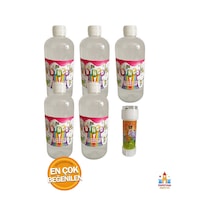 Köpük Baloncuk Likiti Seti - 5 Adet Yedek Solüsyon, 500 Ml + Mini Köpük Oyunu