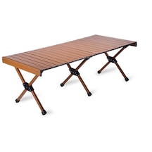 Saklama Çantalı Piknik Masası Ceviz Rengi 120 60cm