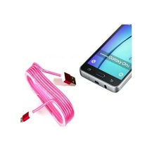Android Örgü Şeklinde Renkli Çelik Şarj Data Kablosu - Pembe Çok Renkli 64515803