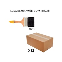 No 4 Yağlı Boya Fırçası, 12 Adet Toptan Set
