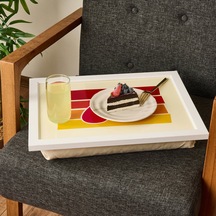 Funnyy Design Heart Tepsili Diz Minderi - Renkli - 34x48 Cm Çok Renkli