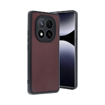 Uryport Xiaomi Redmi Note 14 Pro 4g Kılıf Aras Deri Kapak - Bordo