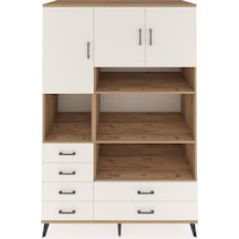 Kronos Dolap 9 Raflı 6 Çekmeceli 3 Kapaklı 132x59x195 Çam-ayt... Çam