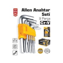 Sgs1060 - 9 Parça Hex Düz Allen Anahtar Seti