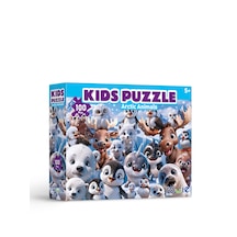 Kutup Hayvanları Çocuk Puzzle 100 Parça 34 48 Cm