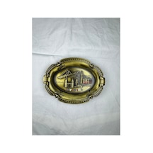 İstanbul Temalı Olips Şekilli Küllük 13 10 Cm 3d Kabartmalı Figürlü 790608405