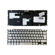 Dell İle Uyumlu Xps L511z Notebook Klavye Işıklı Gümüş Gri Tr