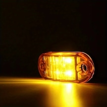 Xuweiwei Amber 10 Adet 2 Led 12v 24v Araç Işık Oval Lamba Kamyot Trailer Minibüs Karavan