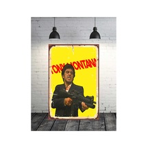 Tony Montana Tasarımlı 20x30 Cm Retro Ahşap Tablo Çok Renkli - 743297744 Çok Renkli