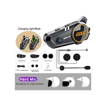 3d Surround Ağır Bas Motosiklet Kask Kulaklık Stereo Bluetooth Eller Serbest Hard Tube Mic