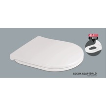 Nkp Twin Yavaş Kapanan Klozet Kapağı - Çocuk Adaptörlü Thermoplast Diğer