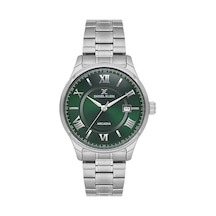 Daniel Klein Çelik Kordonlu Yeşil Kadranlı 41 Mm Erkek Kol Saati Dk.1.1405 Su Geçirmez Gümüş