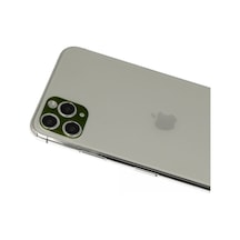 İphone 11 Pro Max Rainbow Kamera Lens Koruma Cam - Yeşil
