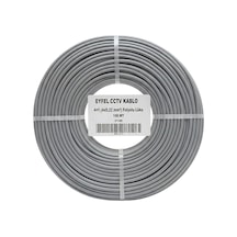 Eyfel Ef-c400 2x0.22mm Folyolu 100 Metre Cctv Kamera Kablosu