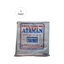 Jenerik Kalın Şeffaf Atlet Poşet Küçük Boy 25x33 Cm 1 Kg 5 Paket-takriben 850 Adet
