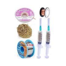 Mechanic/ Lehim 40g 0,5mm Havya Ucu Temizleme Teli Lehim Toplama Cp-2015 Emme Teli 2,0mm Lehimleme Set01