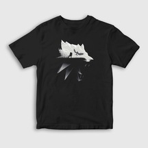Presmono Unisex Çocuk Wolf Dizi Witcher T-Shirt