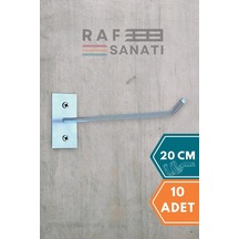 Duvar Kancası 20 Cm Duvar Ve Suntaya Monte Askı Vidalı Kanca Raf Kancası Raf Askısı Aksesuar Te Galvaniz