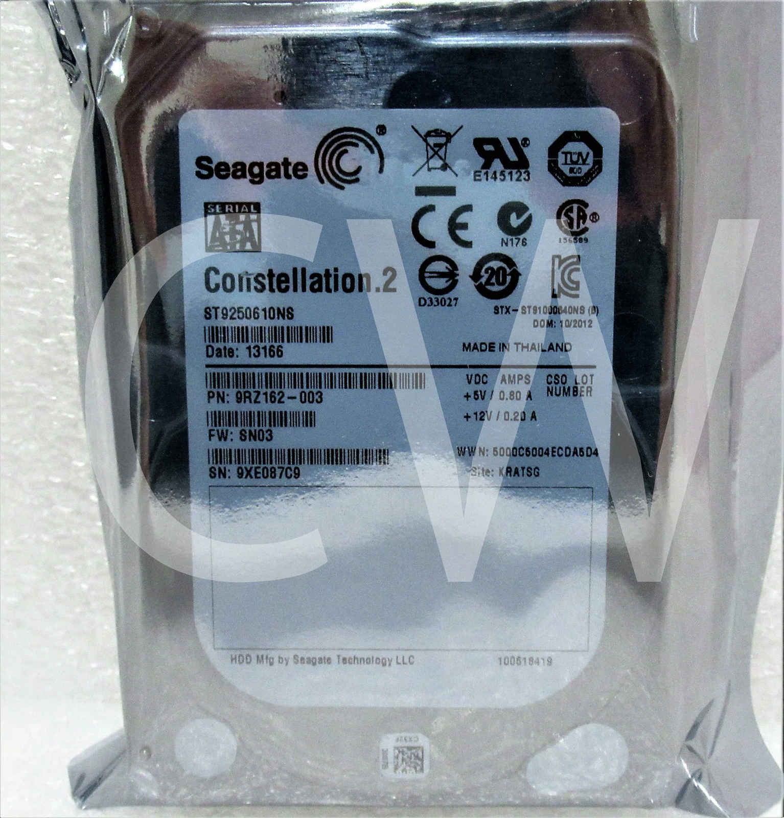 Seagate Constellation St9250610ns Seagate 9rz162-003 250gb 7.2k Rpm 6gb/s 2.5" Sata Hdd Hard Drive 250gb
