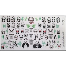 Panda Tırnak Dövme Tırnak Sticker Tırnak Tatto Nail Art 1059