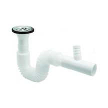 Özbest Körüklü Lavabo Sifonu Çamaşır Bulaşık Makina Çıkışlı