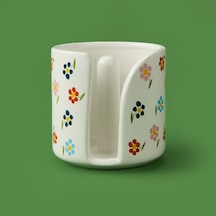 Kitchen Çiçekli Havlu Peçetelik - Bej - 12 Cm Renkli