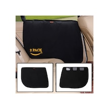 Hallow 2 Paket Köpek Araba Kapı Koruyucusu Su Geçirmez Evcil Siyah