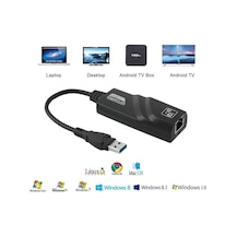 Usb Gigabit Ethernet Çevirici Dönüştürücü 3.0 Adaptör 1000Mbps (525500728)