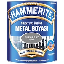 Hammerite Pürüzsüz Gri 0.75 Lt-astara Antipasa Gerek Kalmaz-6 Yıla Varan Dayanım-su İtici Özellik