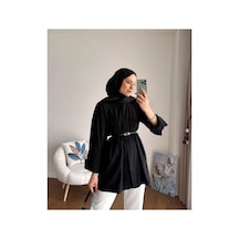 Unika Boutique Kemer Detaylı Gömlek Siyah