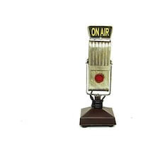 Dekoratif Metal Mikrofon Obje Biblo Vintage Hediyelik Arbltgsımgm3mz6vz0a