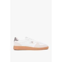 Tommy Hilfiger The Greenwich Edge M Deri Beyaz Erkek Sneaker-13407 Beyaz