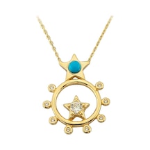 Altın Yıldız Güneş Kolye 80167155