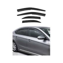 Toyota Camry Sedan 2011-2015 Uyumlu Araca Özel Sport Style Akrilik Cam Rüzgarlığı Koyu Duman 4 Parça