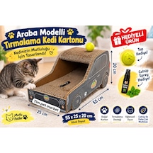 Kedi Tırmalama Karton Araba Model 20x55x25 Cm