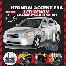 Hyundai Accent Era 2006-2012 Sis Farı Uyumlu Şimşek Etkilii Led Xenon Premium Seriess H27