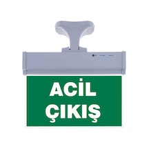 Sg071-d3 Çift Yönlü Acil Yönlendirme Armatürü Askı Aparatlı Acil Çıkış B1457 Beyaz