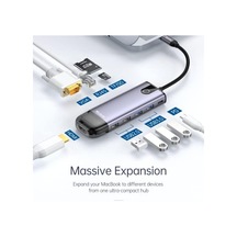 Hu-7420 10in1 Usb Hub Çoğaltici-gri