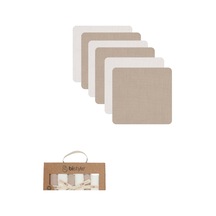 Bistyle 6'lı Müslin Mendil 20x20 Cm 90106 Ekru Bej Çok Renkli