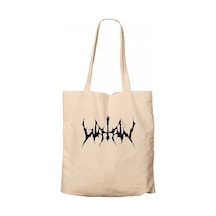 Watain Logo Krem Kanvas Bez Çanta Krem