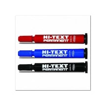 Hi-Text 830 Pb Yuvarlak Uçlu Permanent Marker Koli Kalemi 3 Renk