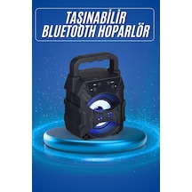 Işıklı Bluetooth Hoparlör Ses Bombası Taşınabilir Yüksek Ses Kaliteli Radyo Özelliği