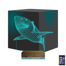 Negelsin 3D Lamba Kumandalı 16 Renk Köpek Balığı Balık
