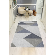 Modern Desenli Dijital Baskı Kaymaz Taban Halı H0152 Renkli