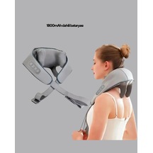 Ergonomik Boyun Masaj Aleti 1800mah Şarjlı Taşınabilir