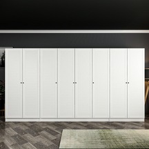 Minar Kale 8 Mebran Panjur Kapaklı 2 Çekmeceli Dolap Beyaz/beyaz 190cm Beyaz Minar Kale 8 Mebran Panjur Kapaklı 2 Çekmeceli Dolap Beyaz/beyaz 190cm Beyaz