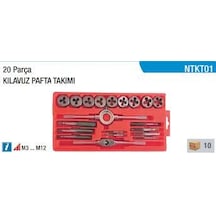 Nt Tools Nt Ntkt01 Kılavuz Pafta Takımı Metrik Seti 20 Parça