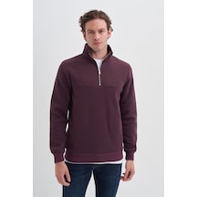 Cazador 56180 Erkek Dik Yaka Sweat Vişne